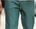 Navy Straight Fit Trousers Plain