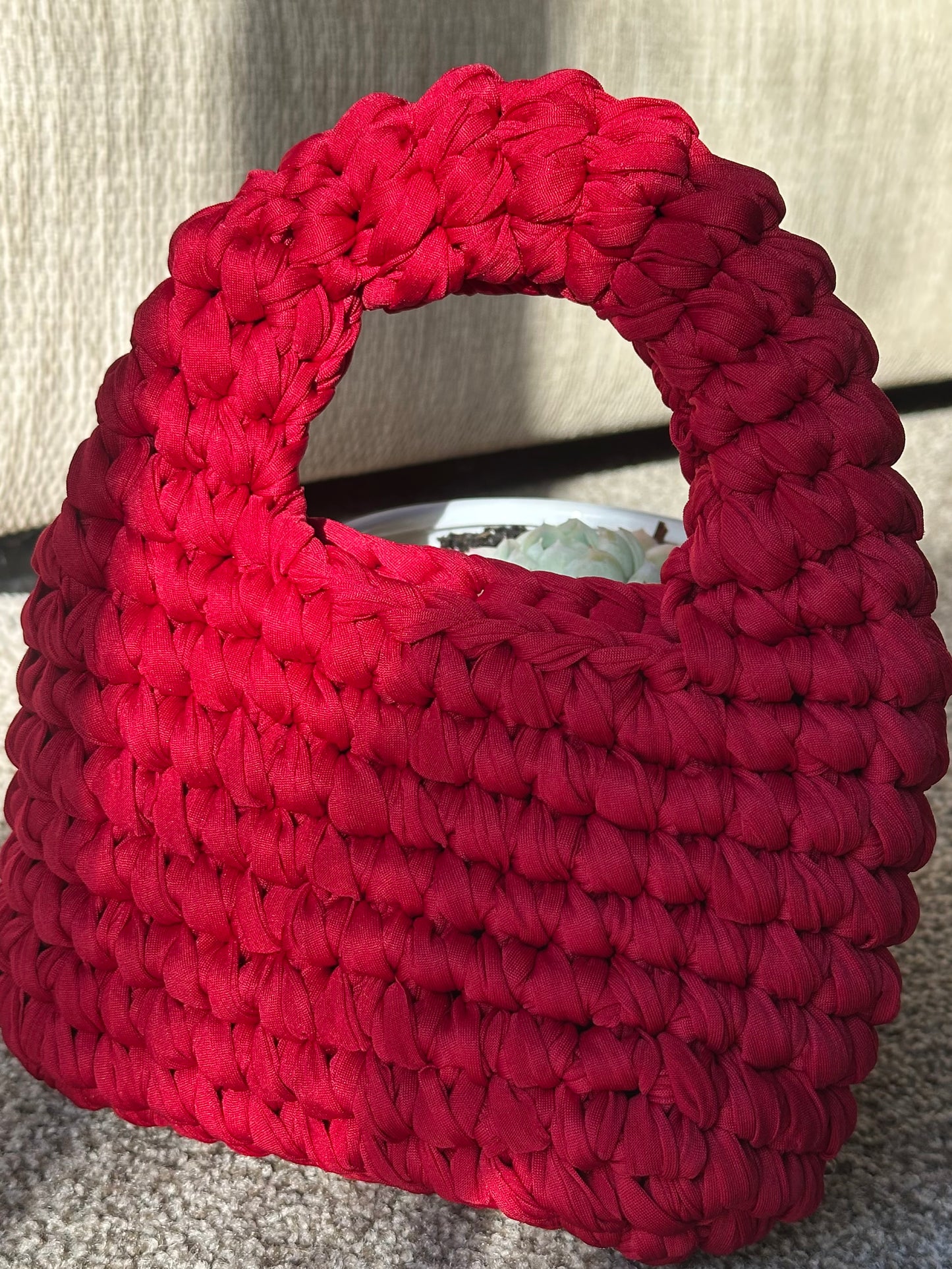 Crochet donut bag